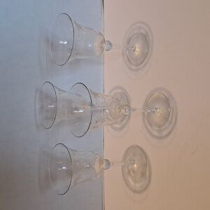 Floral Leaf Pattern Etched Crystal Hand Blown Romania Crystal Wine Glasses Set